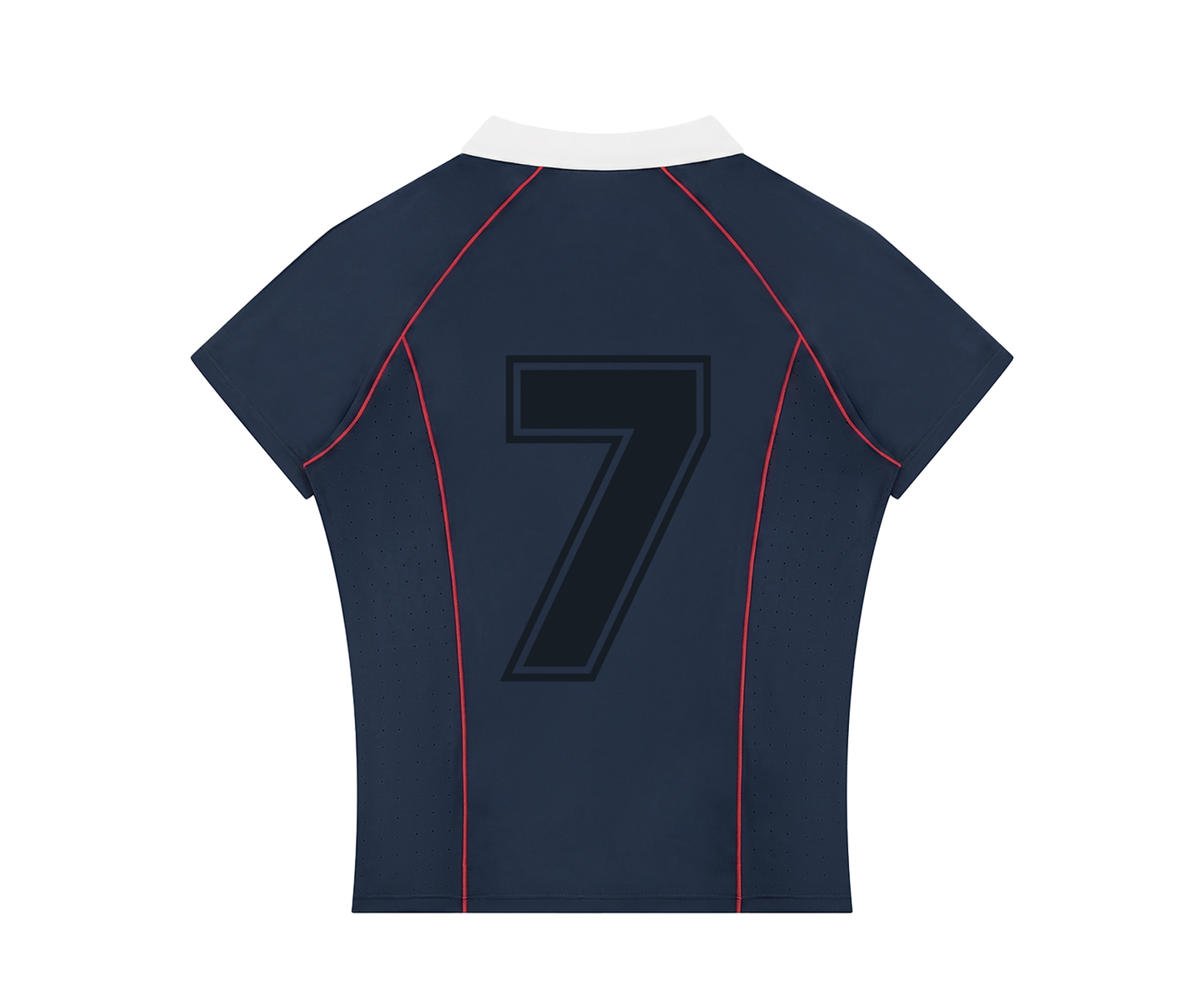 ONN WMNS FITTED QRTR-ZIP NAVY BLUE POLO SHIRT