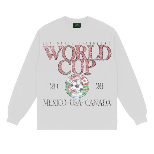 WORLD CUP 26 VINTAGE BLACK LONG SLEEVE TEE