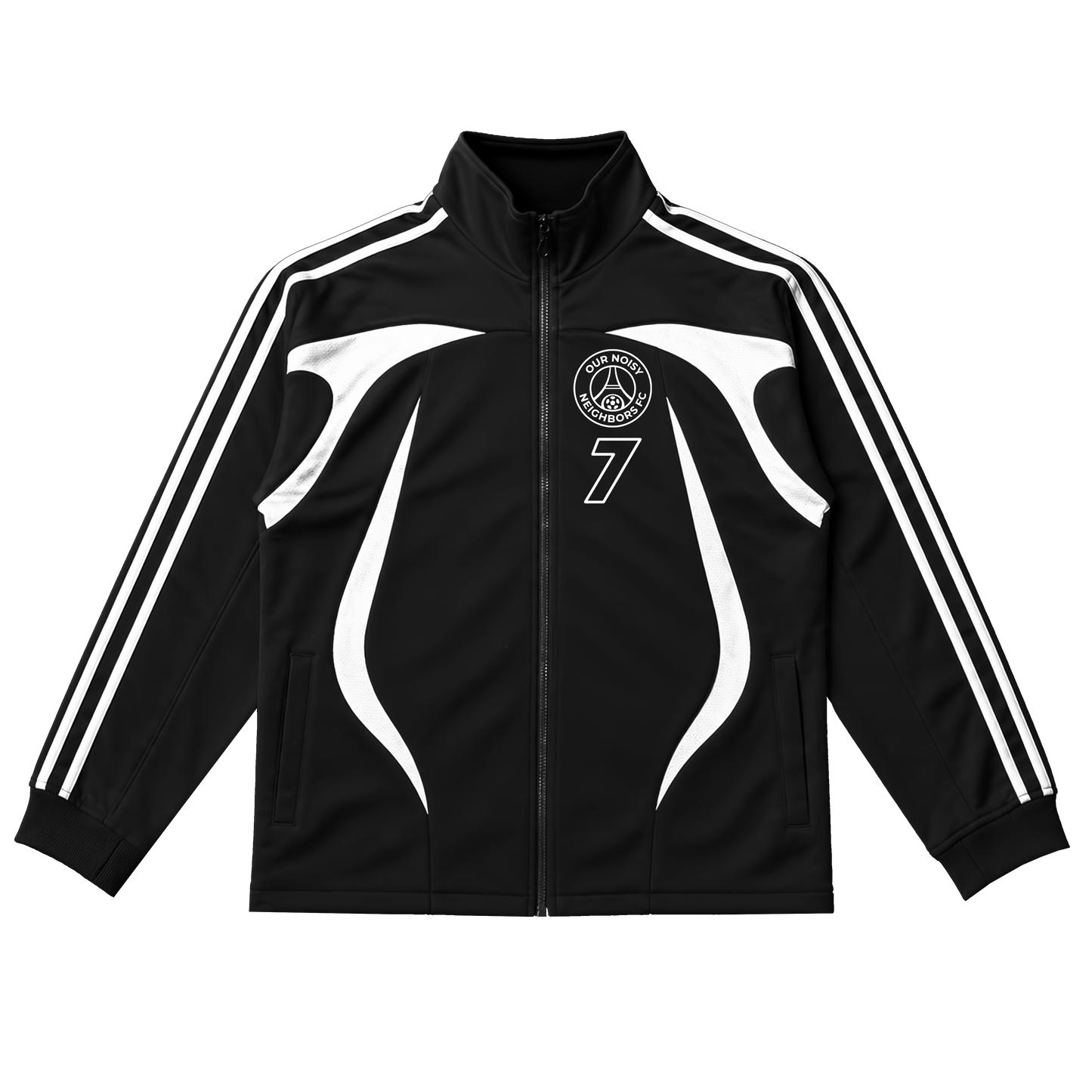 ONN FC BLACK WARM UP JACKET