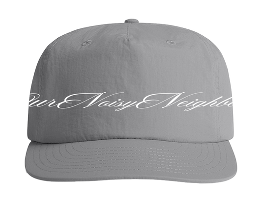 CURSIVE ONN LOGO GREY SNAPBACK NYLON HAT