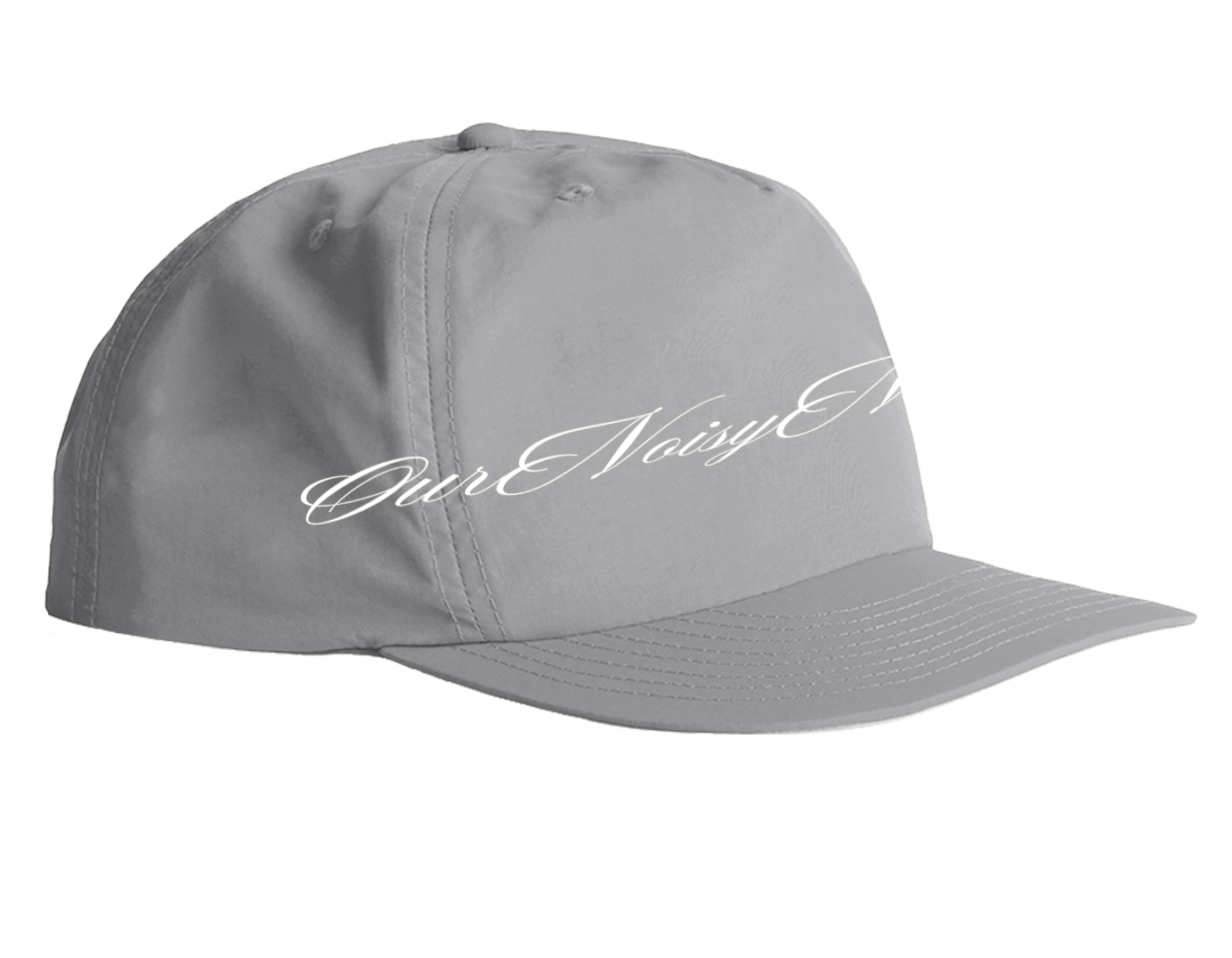 CURSIVE ONN LOGO GREY SNAPBACK NYLON HAT