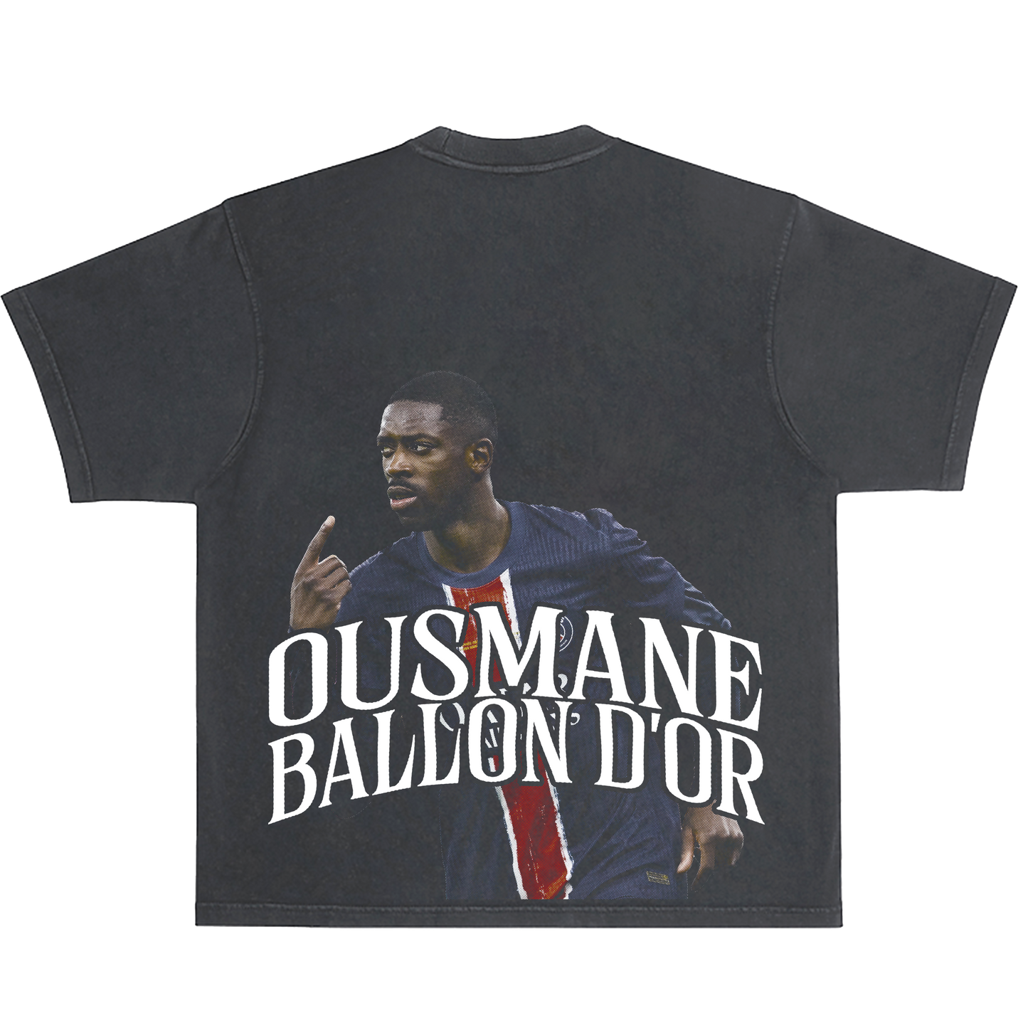 OUSMANE BALLON D'OR VINTAGE BLACK TEE